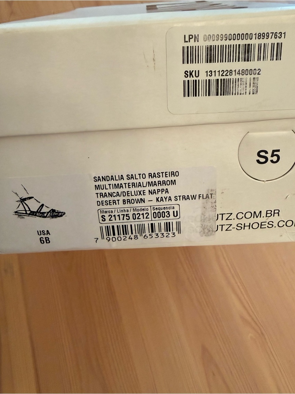NIB Schutz Brown Kaya Ankle Strap Straw Flat Sandal Size 6 boho resort cottage - Picture 9 of 9